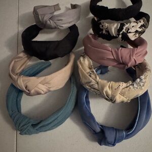 Stylish Women's Headband Set - Black, Pink, Blue, Cream
